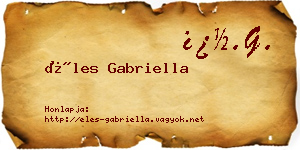 Éles Gabriella névjegykártya